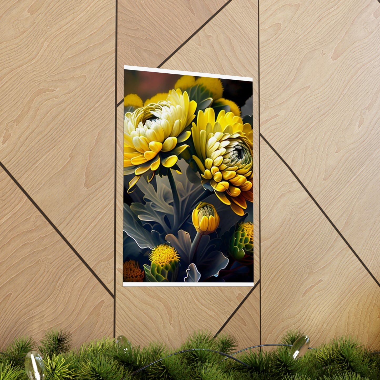 Premium Matte Vertical Posters Yellow Hermosas Flores Amarillas 2