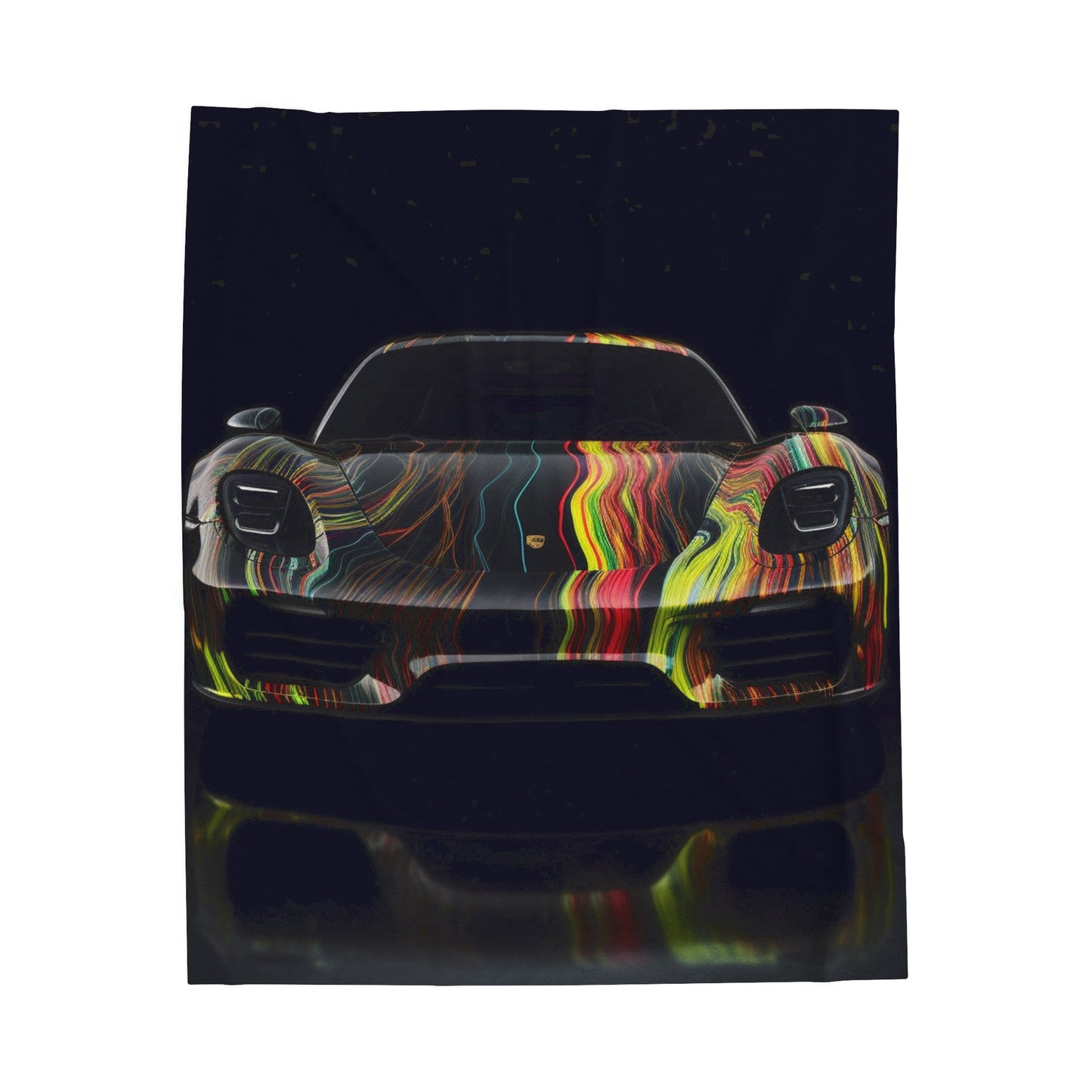 Velveteen Plush Blanket Porsche Line 2