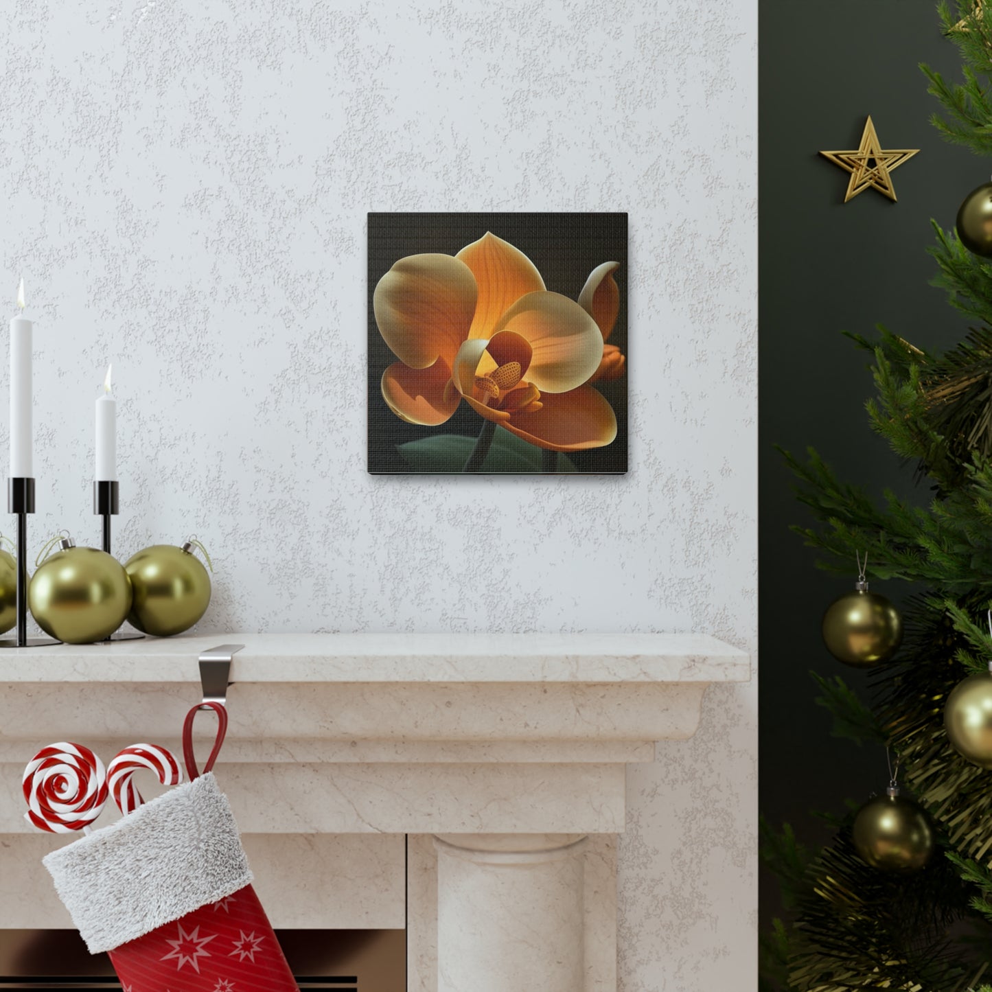 Canvas Gallery Wraps Orange Orchid 4