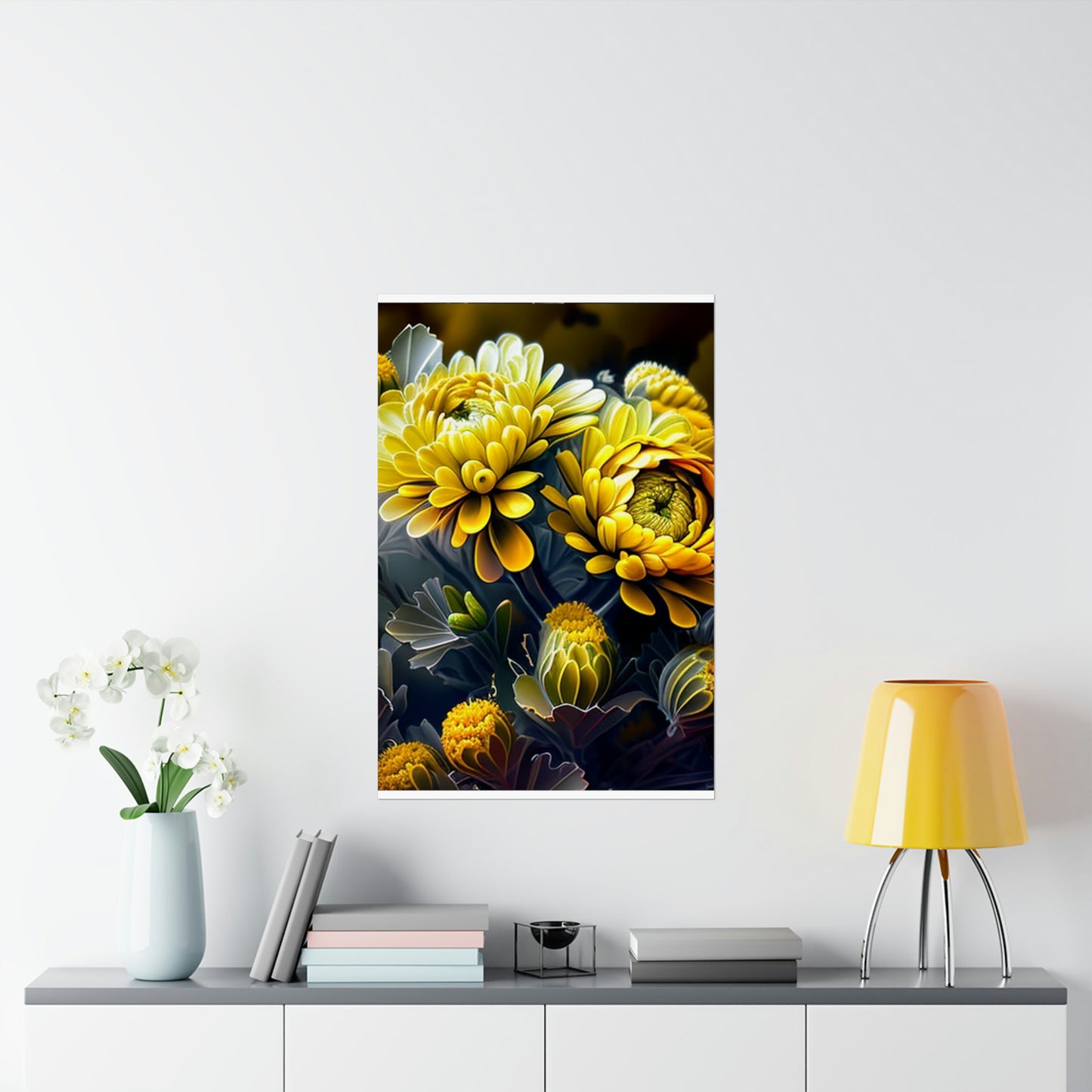 Premium Matte Vertical Posters Yellow Hermosas Flores Amarillas 4