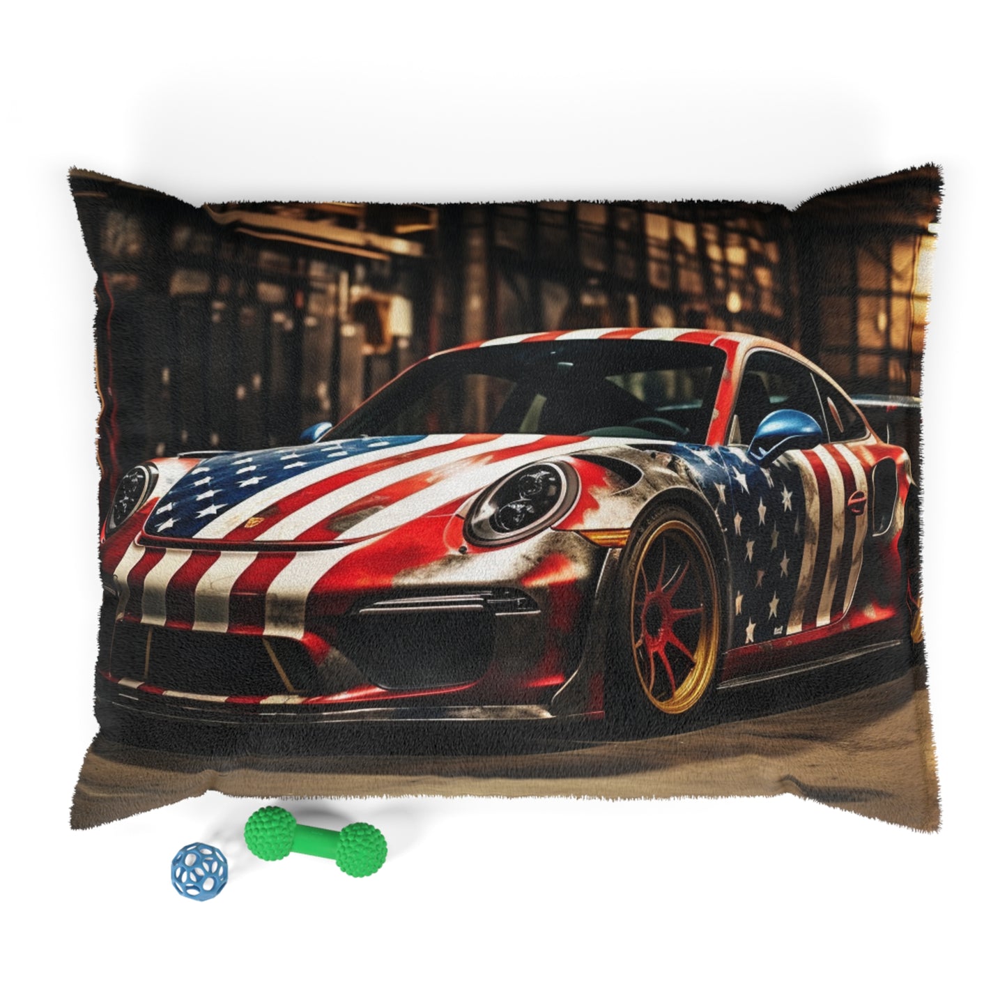 Pet Bed American Flag Porsche 4