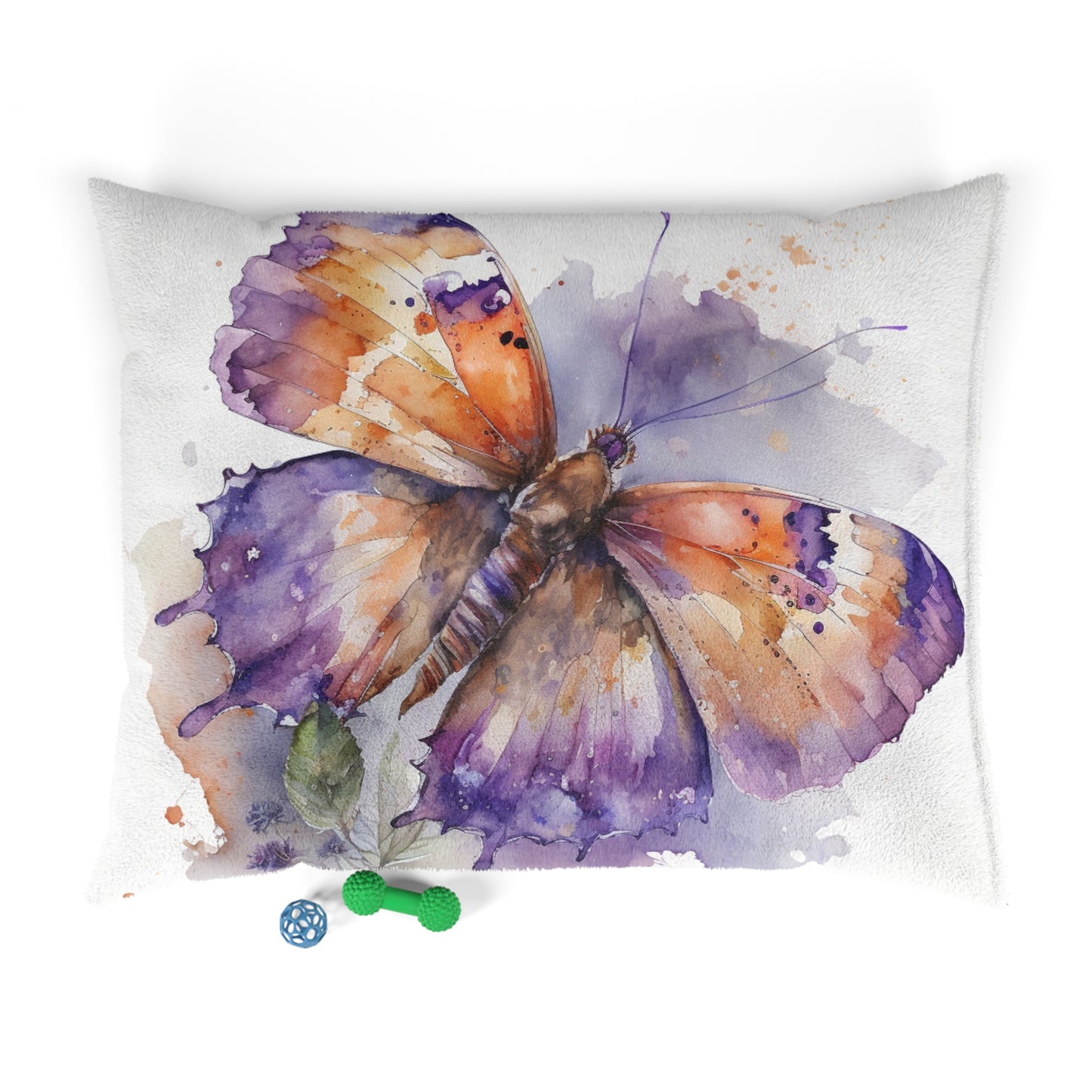 Pet Bed MerlinRose Watercolor Butterfly 1