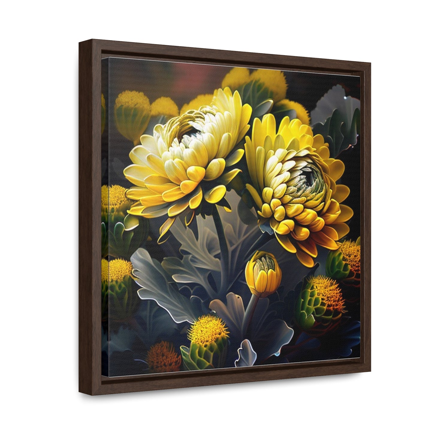 Gallery Canvas Wraps, Square Frame Yellow Hermosas Flores Amarillas 2