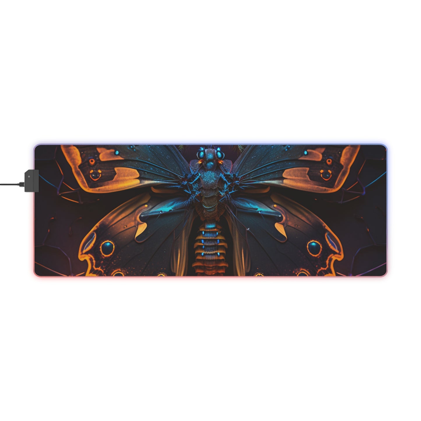 LED Gaming Mouse Pad Neon Hue Butterfly 2