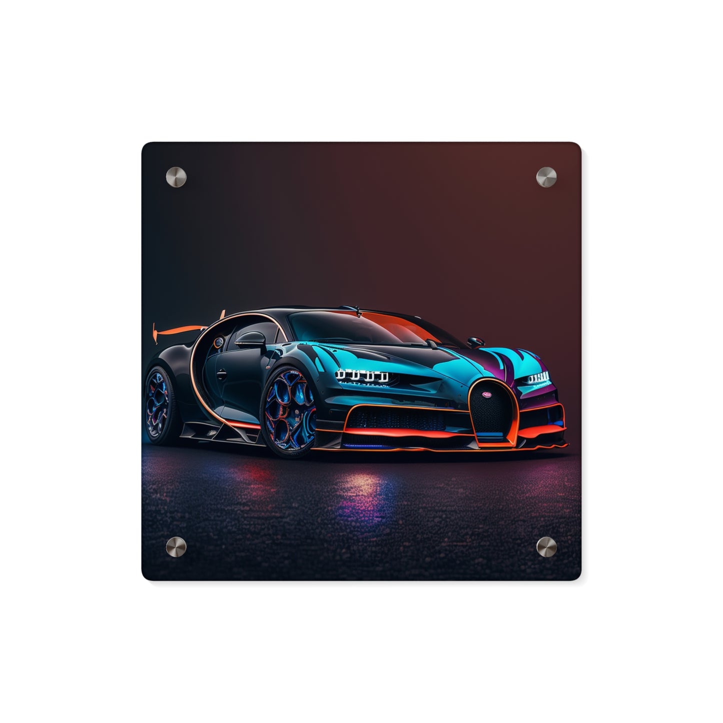 Acrylic Wall Art Panels Bugatti Chiron Super 1