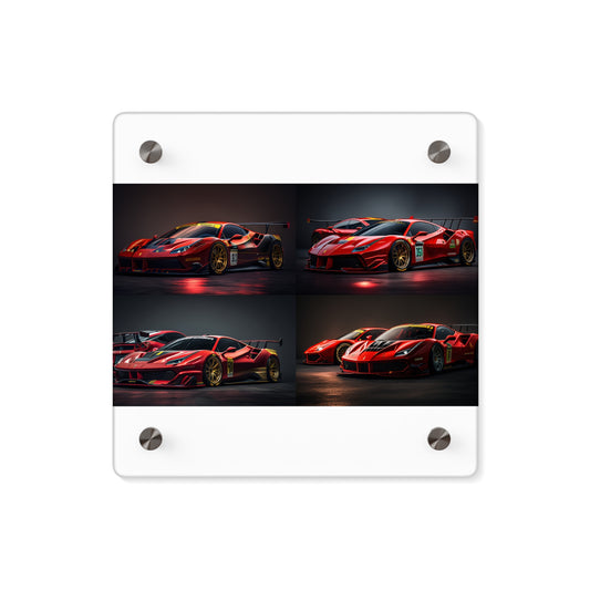 Acrylic Wall Art Panels Ferrari Red 5