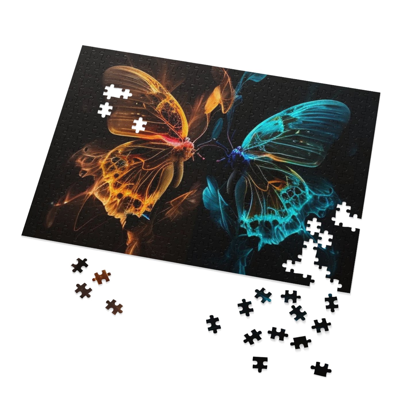 Jigsaw Puzzle (30, 110, 252, 500,1000-Piece) Kiss Neon Butterfly 2