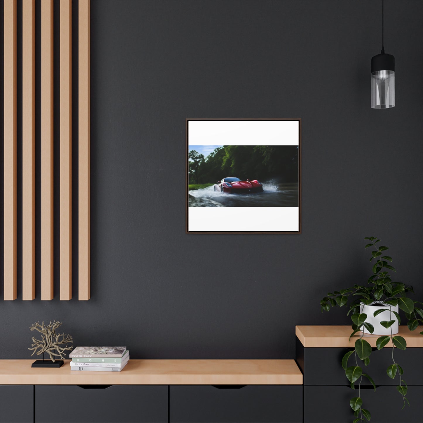 Gallery Canvas Wraps, Square Frame Water Ferrari Splash 1