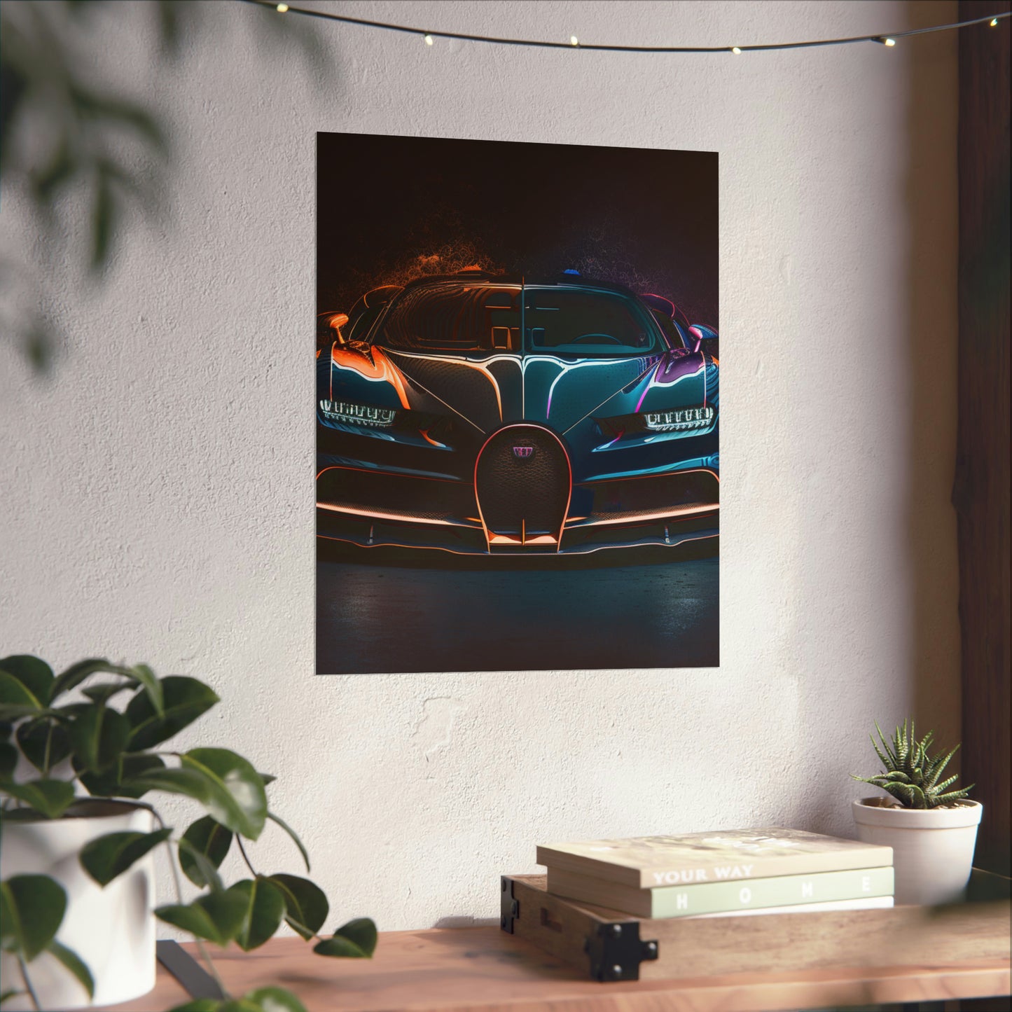 Premium Matte Vertical Posters Bugatti Chiron Super 3