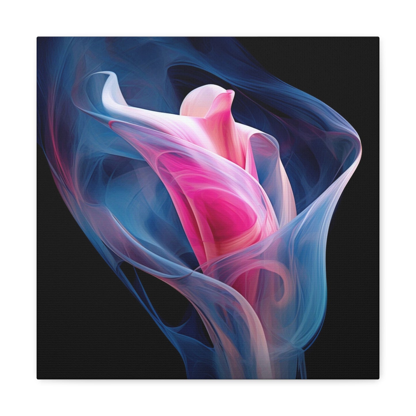 Canvas Gallery Wraps Pink & Blue Tulip Rose 3