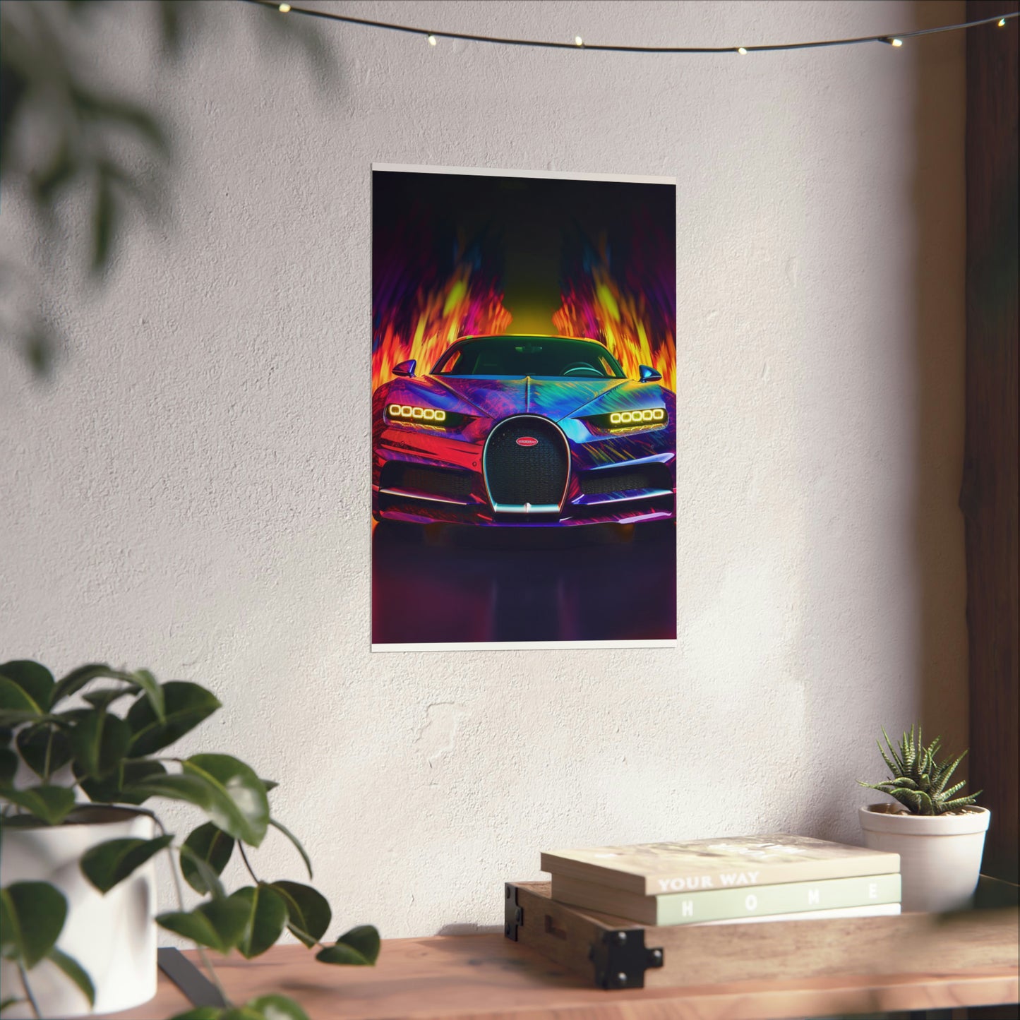 Premium Matte Vertical Posters Florescent Bugatti Flair 3