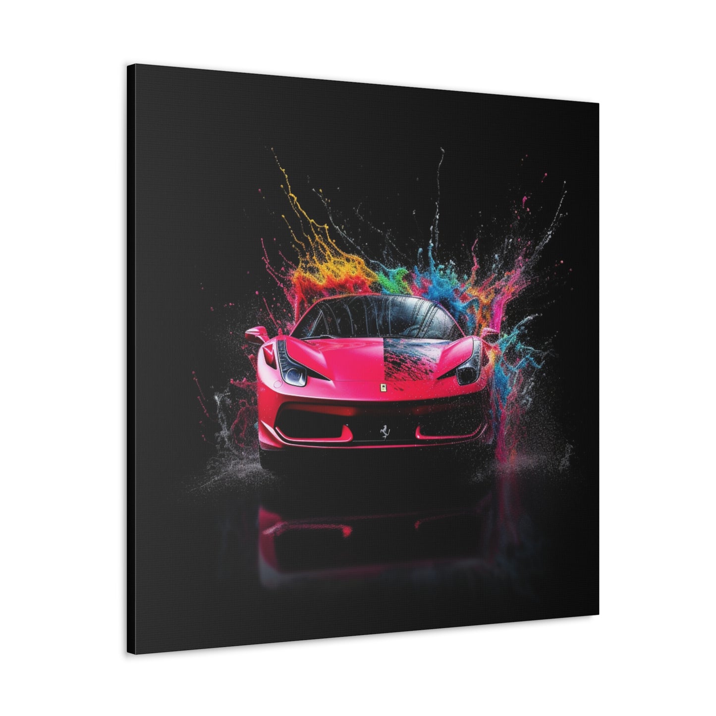 Canvas Gallery Wraps Ferrari Water Splash 2