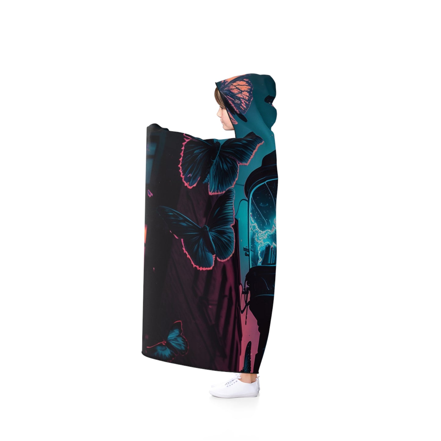 Hooded Blanket Street Light Butterfly 2