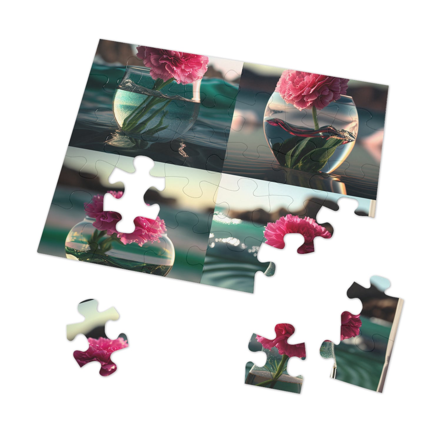 Jigsaw Puzzle (30, 110, 252, 500,1000-Piece) Carnation 5