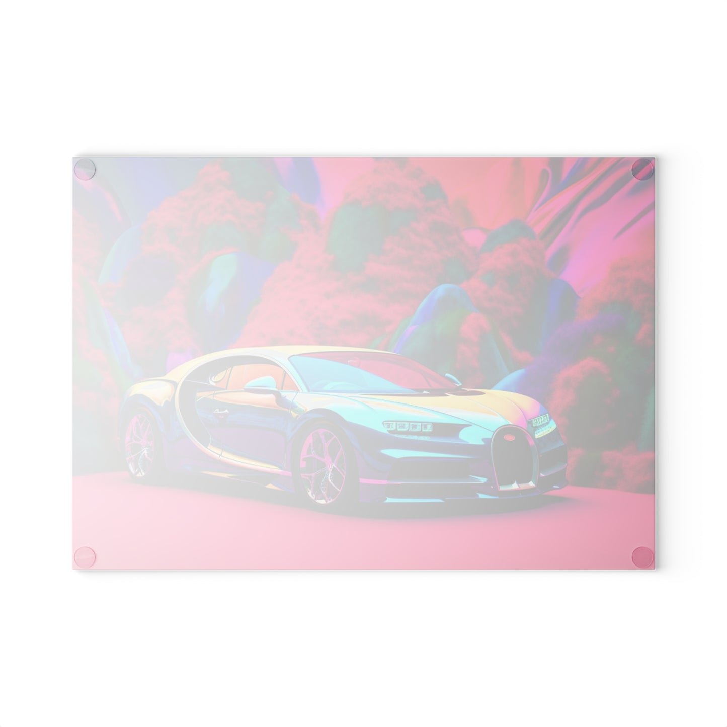 Glass Cutting Board Florescent Bugatti Flair 4