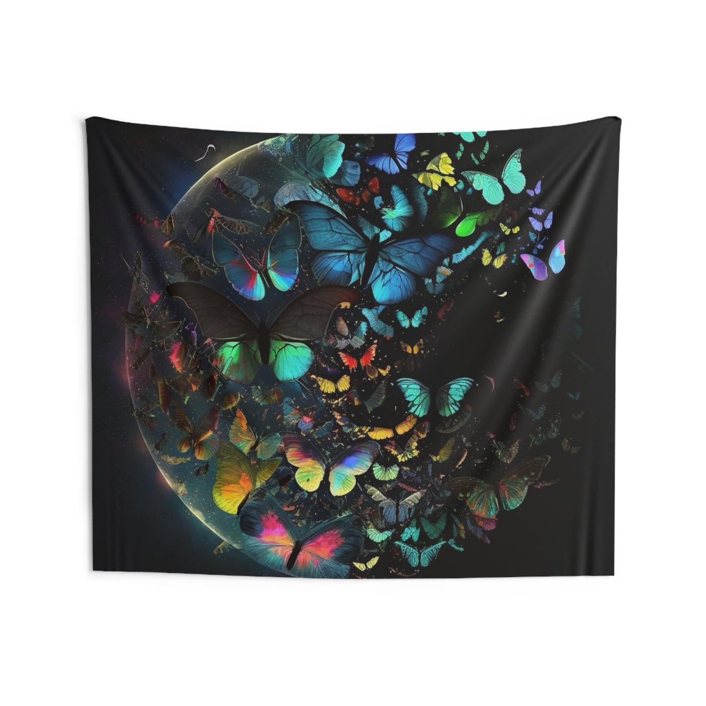 Indoor Wall Tapestries Moon Butterfly 4