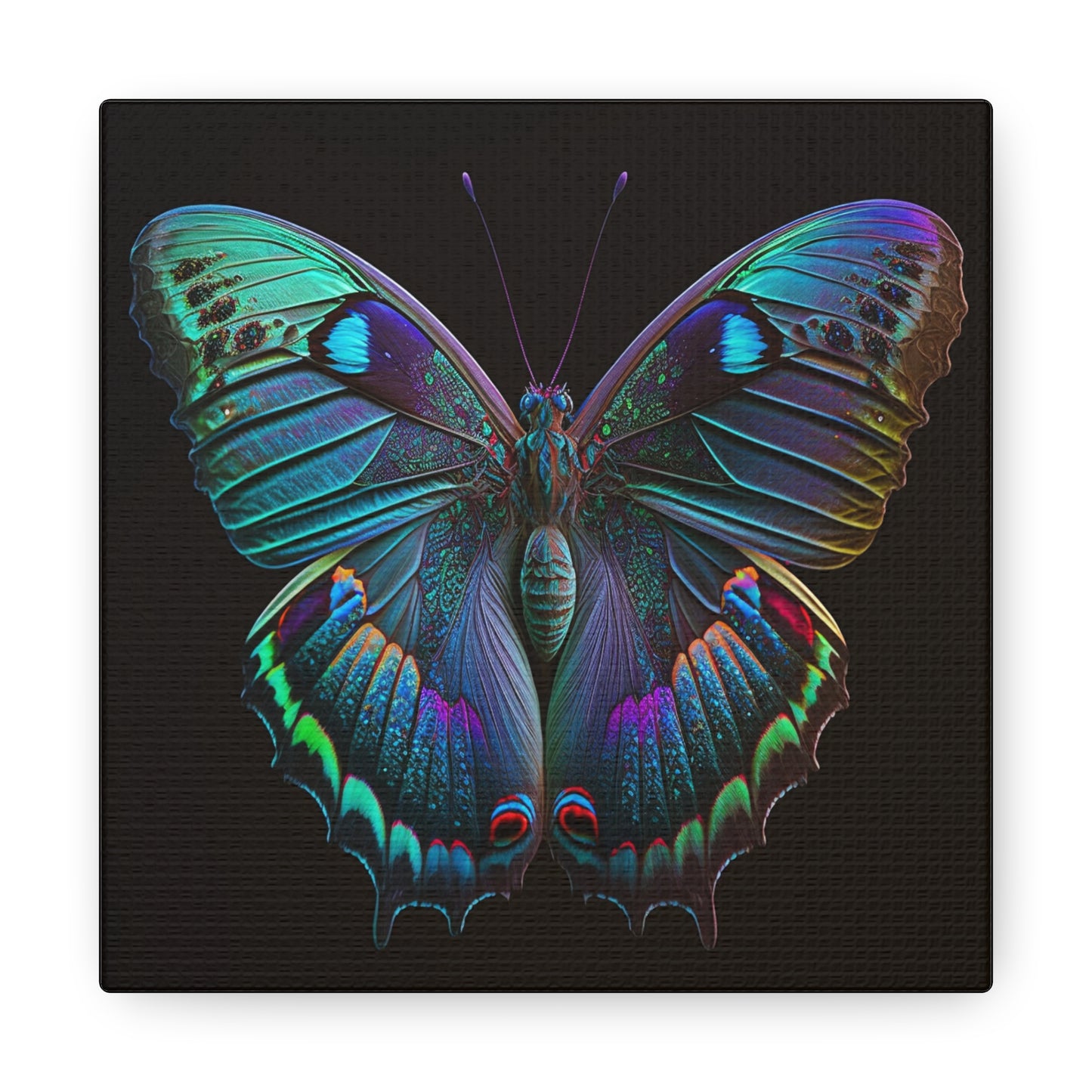 Canvas Gallery Wraps Hue Neon Butterfly 4