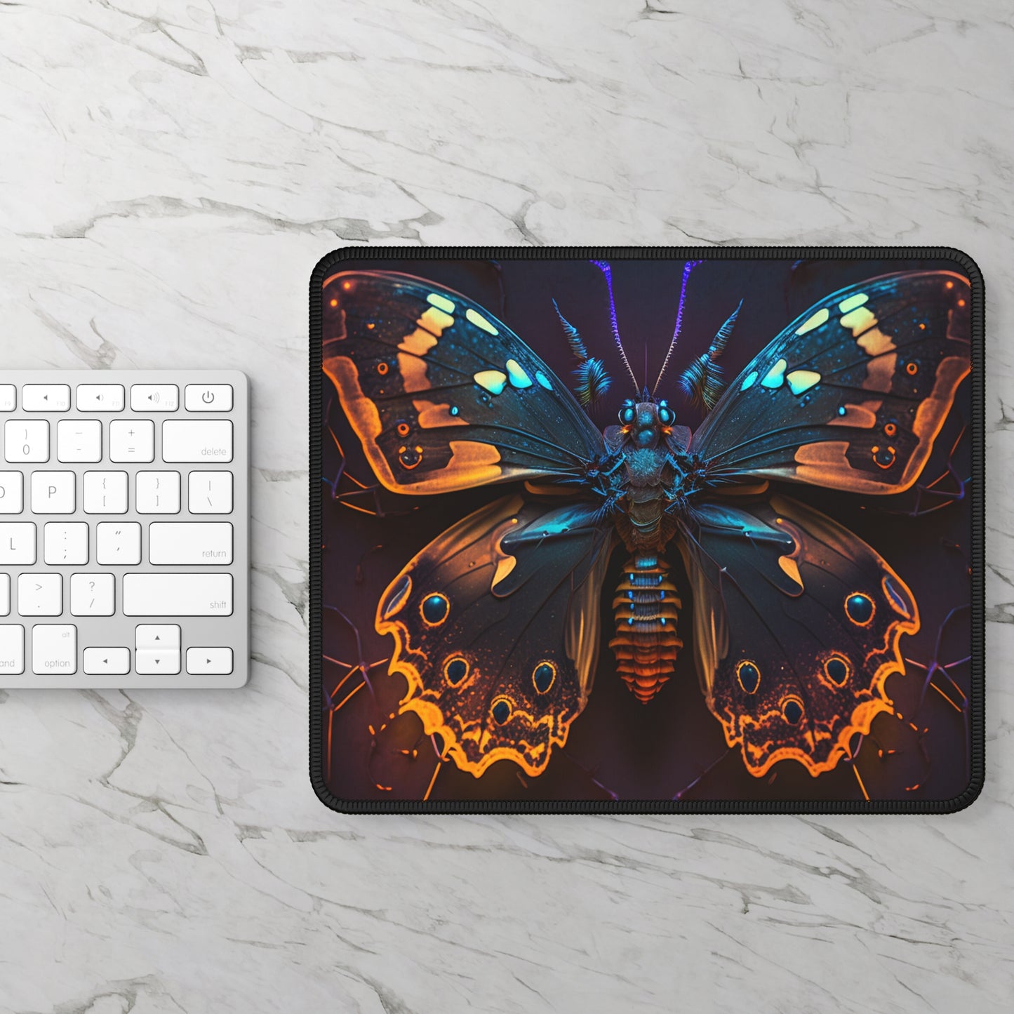 Gaming Mouse Pad  Neon Hue Butterfly 2