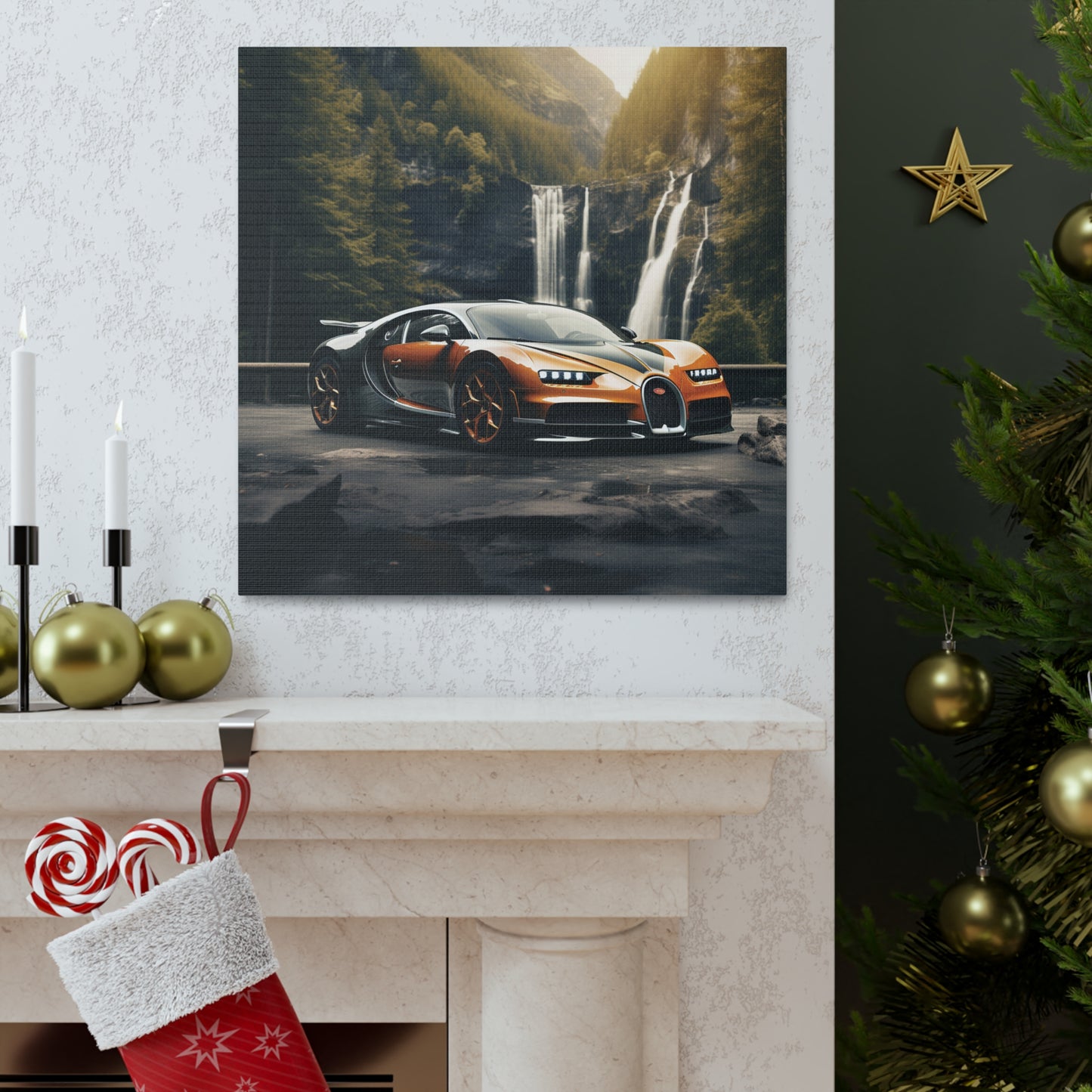 Canvas Gallery Wraps Bugatti Waterfall 3