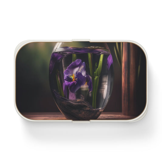 Bento Lunch Box Purple Iris in a vase 4