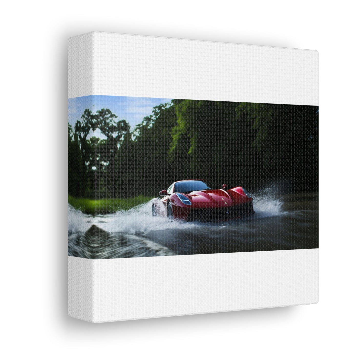 Canvas Gallery Wraps Water Ferrari Splash 1