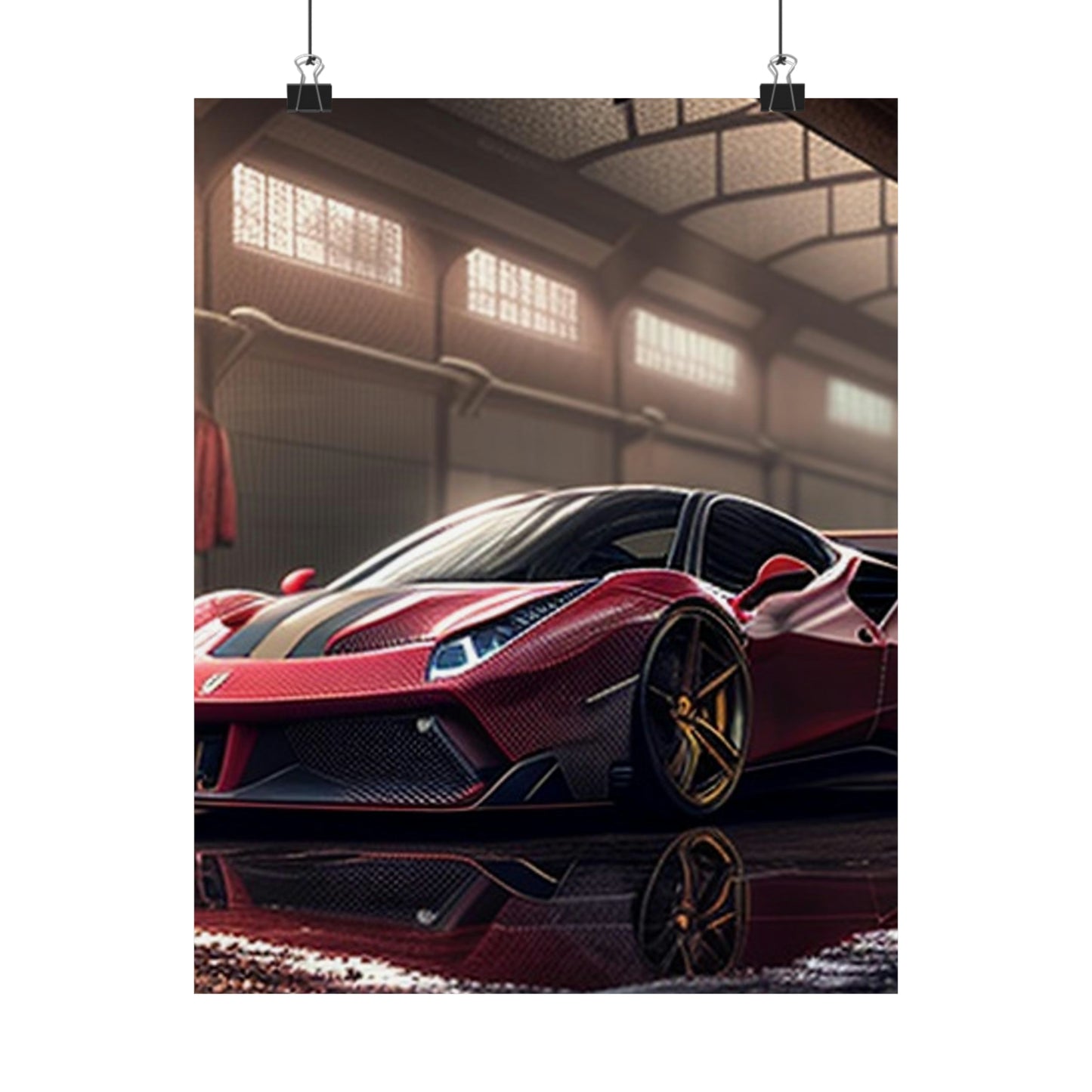 Premium Matte Vertical Posters Ferrari Hyper 4