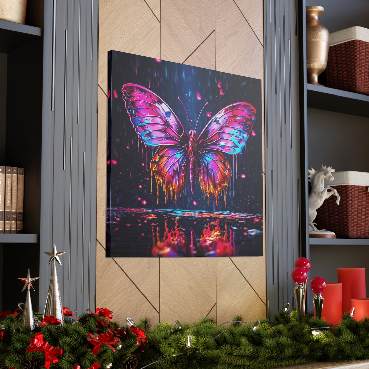 Canvas Gallery Wraps Pink Butterfly Flair 2