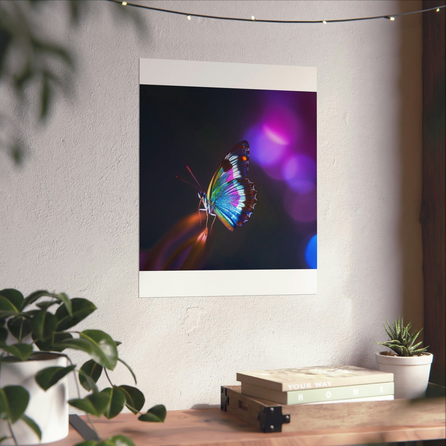 Premium Matte Vertical Posters Photo Realistic Butterfly 1