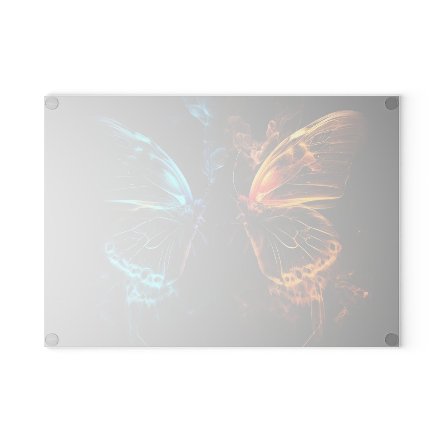 Glass Cutting Board Kiss Neon Butterfly 8