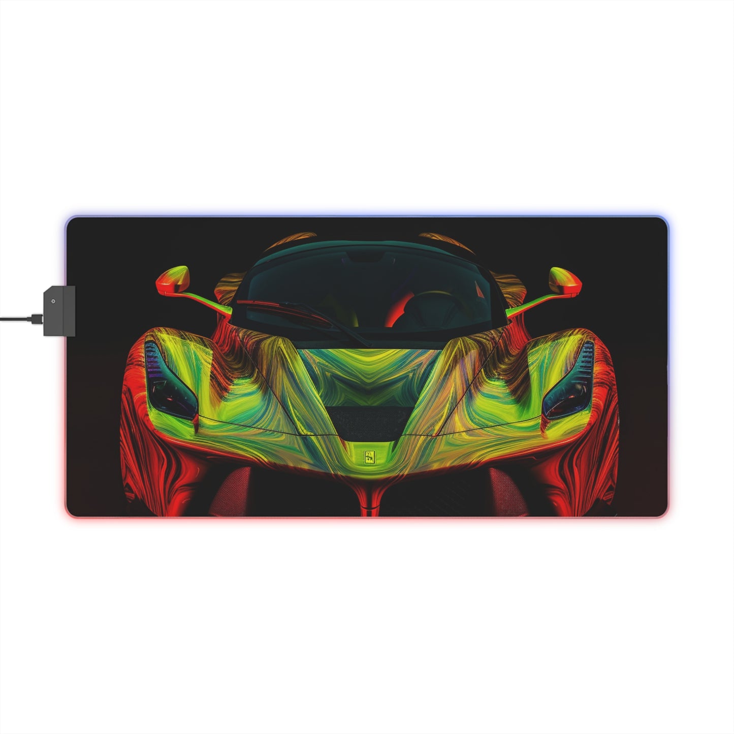 LED Gaming Mouse Pad Ferrari Neon 1