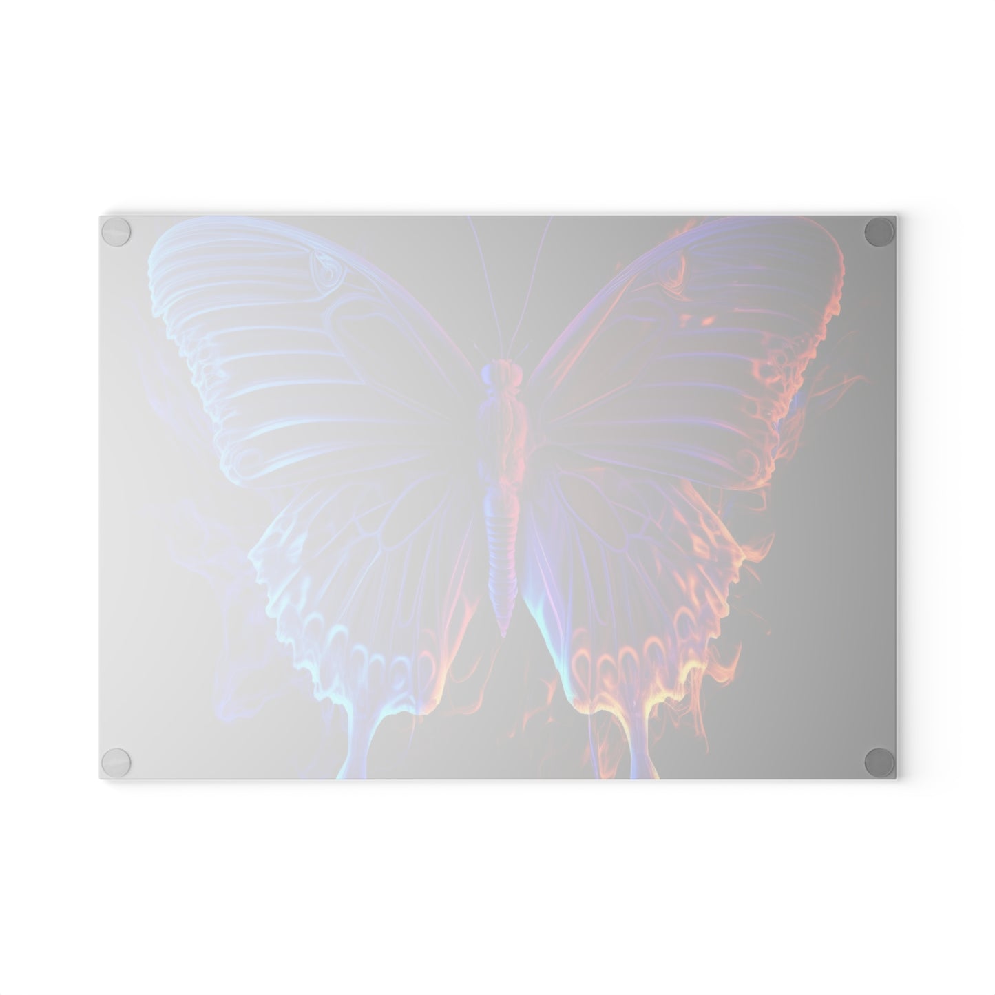 Glass Cutting Board Thermal Butterfly 1