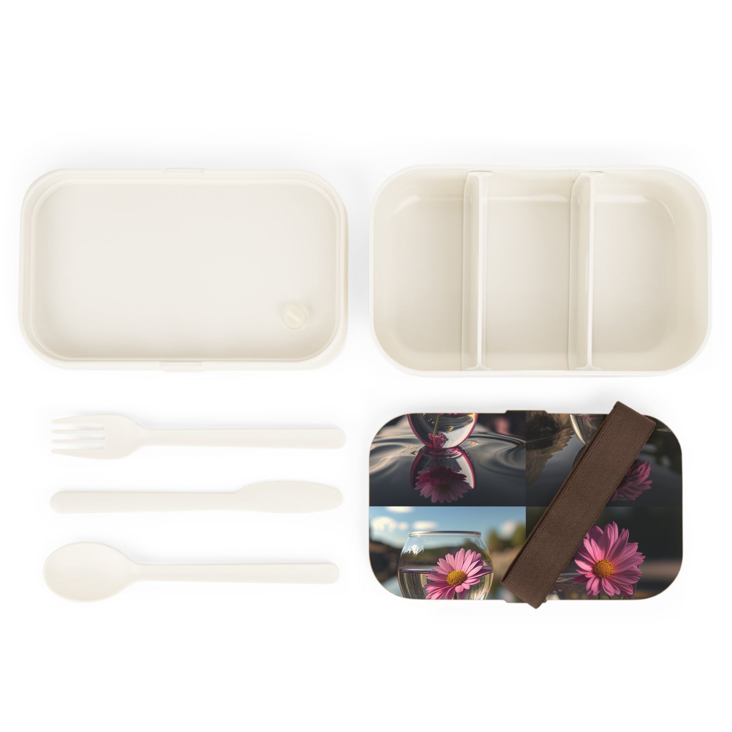 Bento Lunch Box Pink Daisy 5