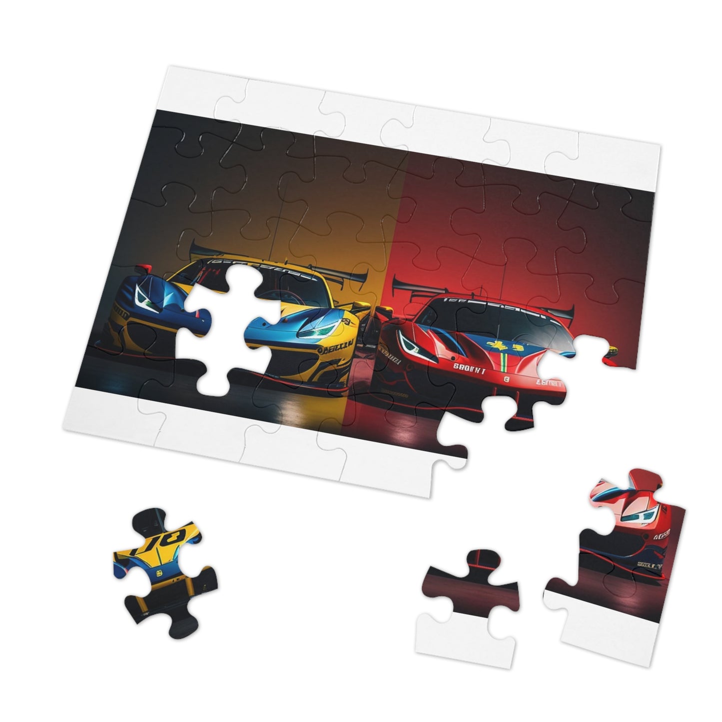 Jigsaw Puzzle (30, 110, 252, 500,1000-Piece) Ferrari Red Blue 3