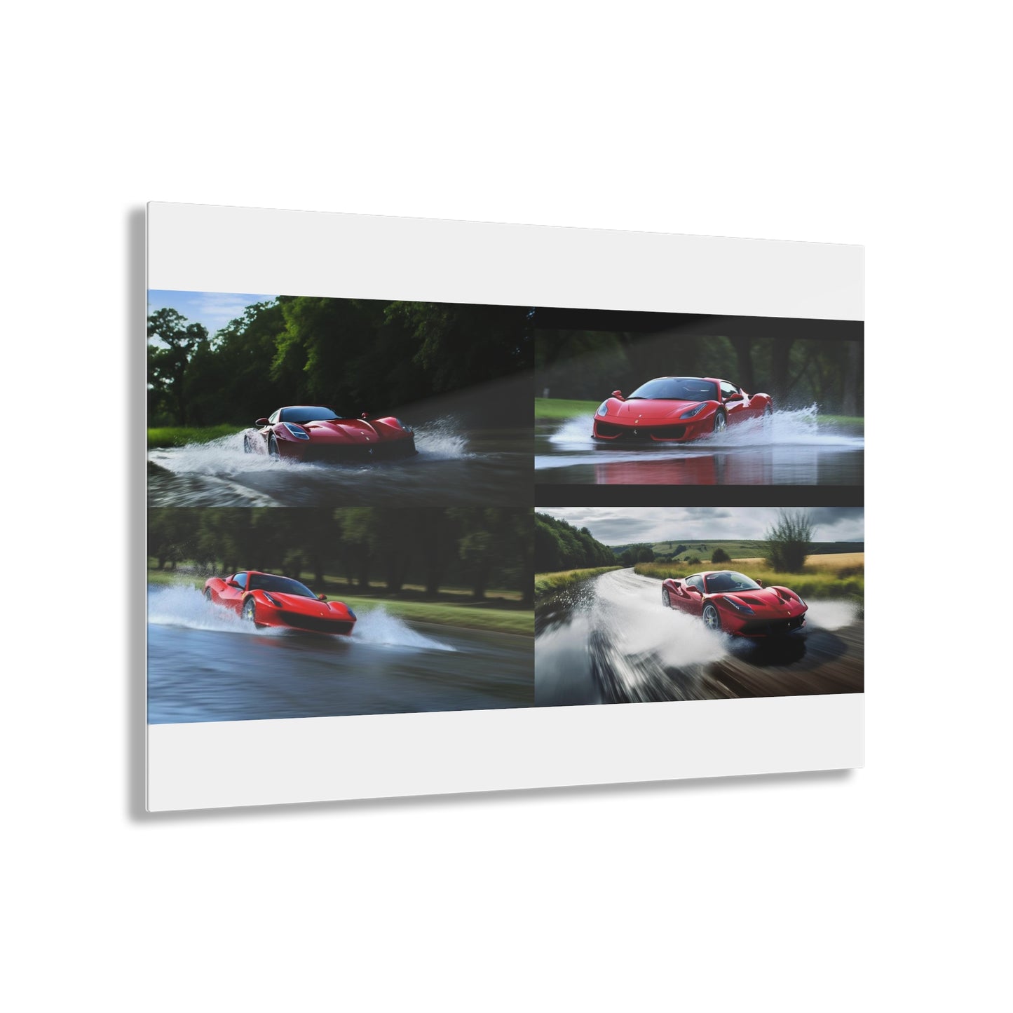 Acrylic Prints Water Ferrari Splash 5