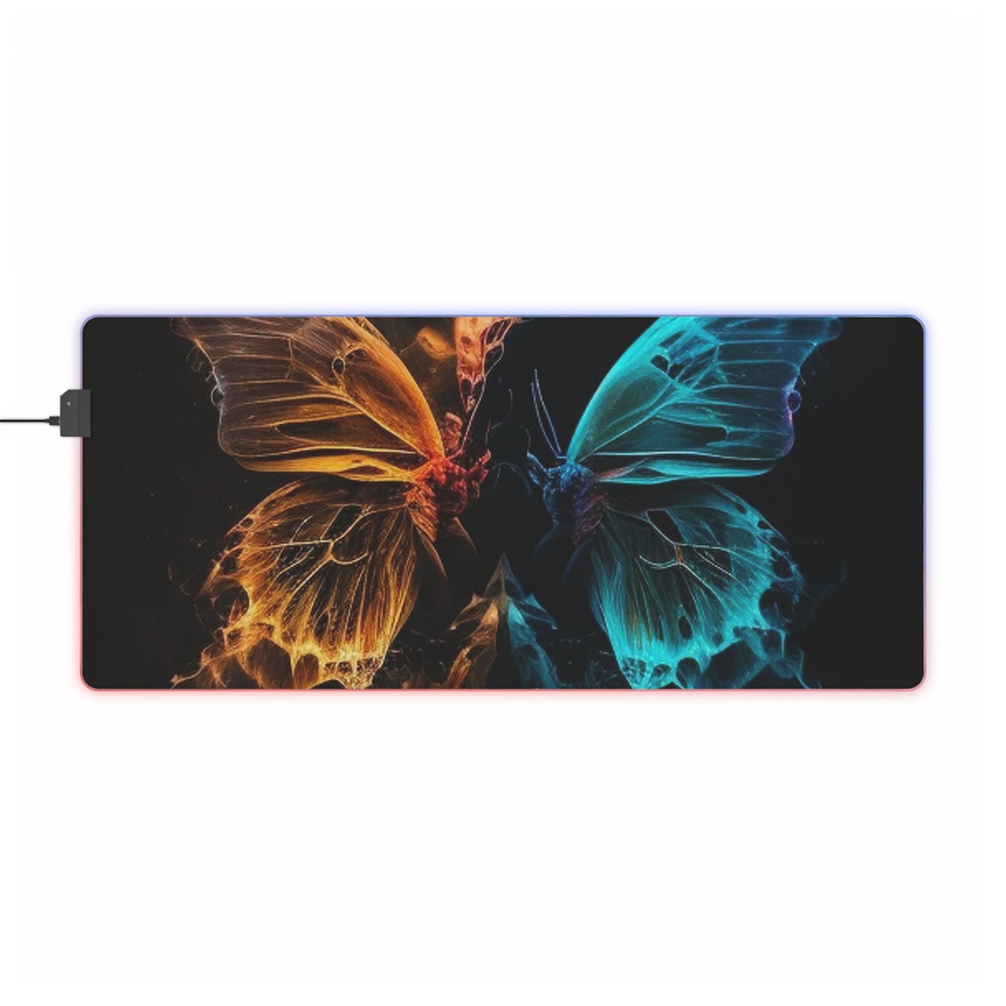 LED Gaming Mouse Pad Neon Glo Butterfly 4