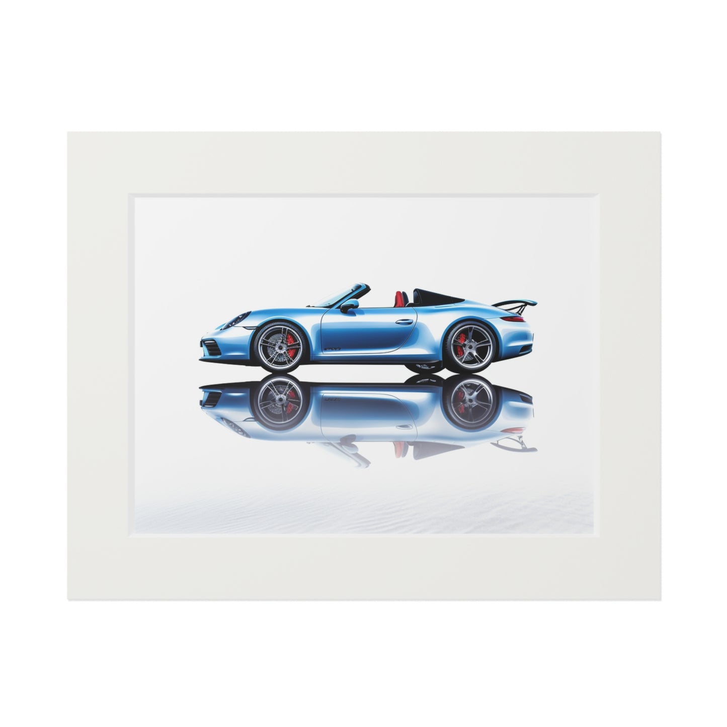 Fine Art Prints (Passepartout Paper Frame) 911 Speedster on water 4