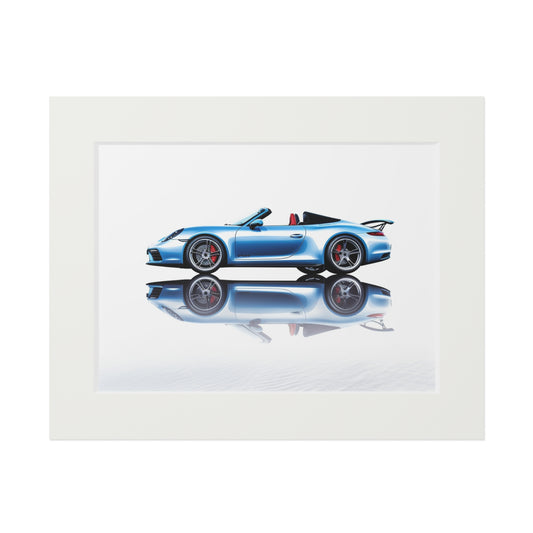 Fine Art Prints (Passepartout Paper Frame) 911 Speedster on water 4