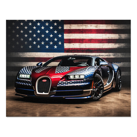 Jigsaw Puzzle (30, 110, 252, 500,1000-Piece) Bugatti American Flag 1