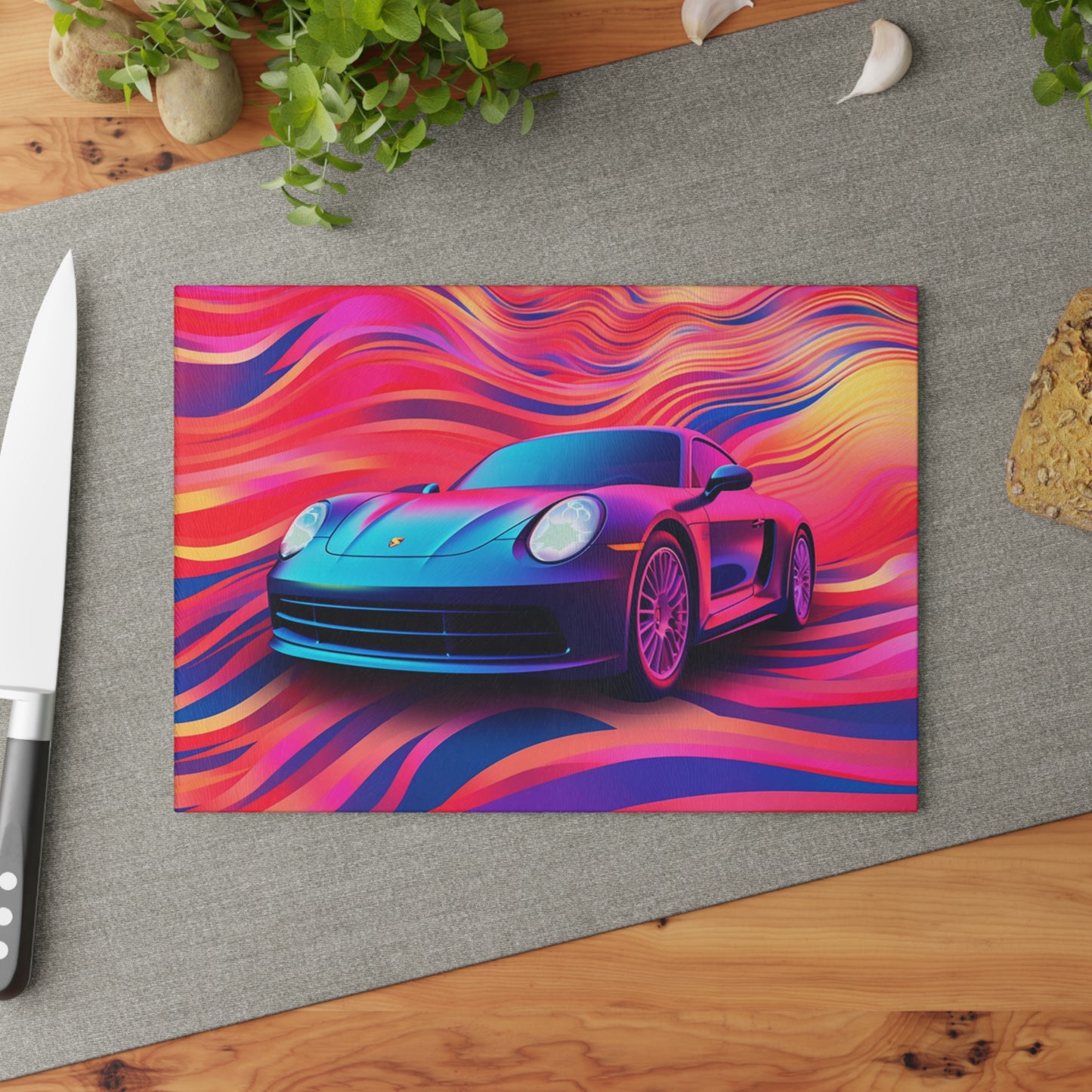 Glass Cutting Board Porsche Water Fusion 3