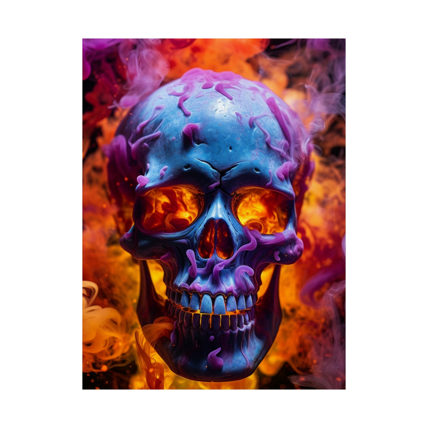 Premium Matte Vertical Posters Macro Skull 3