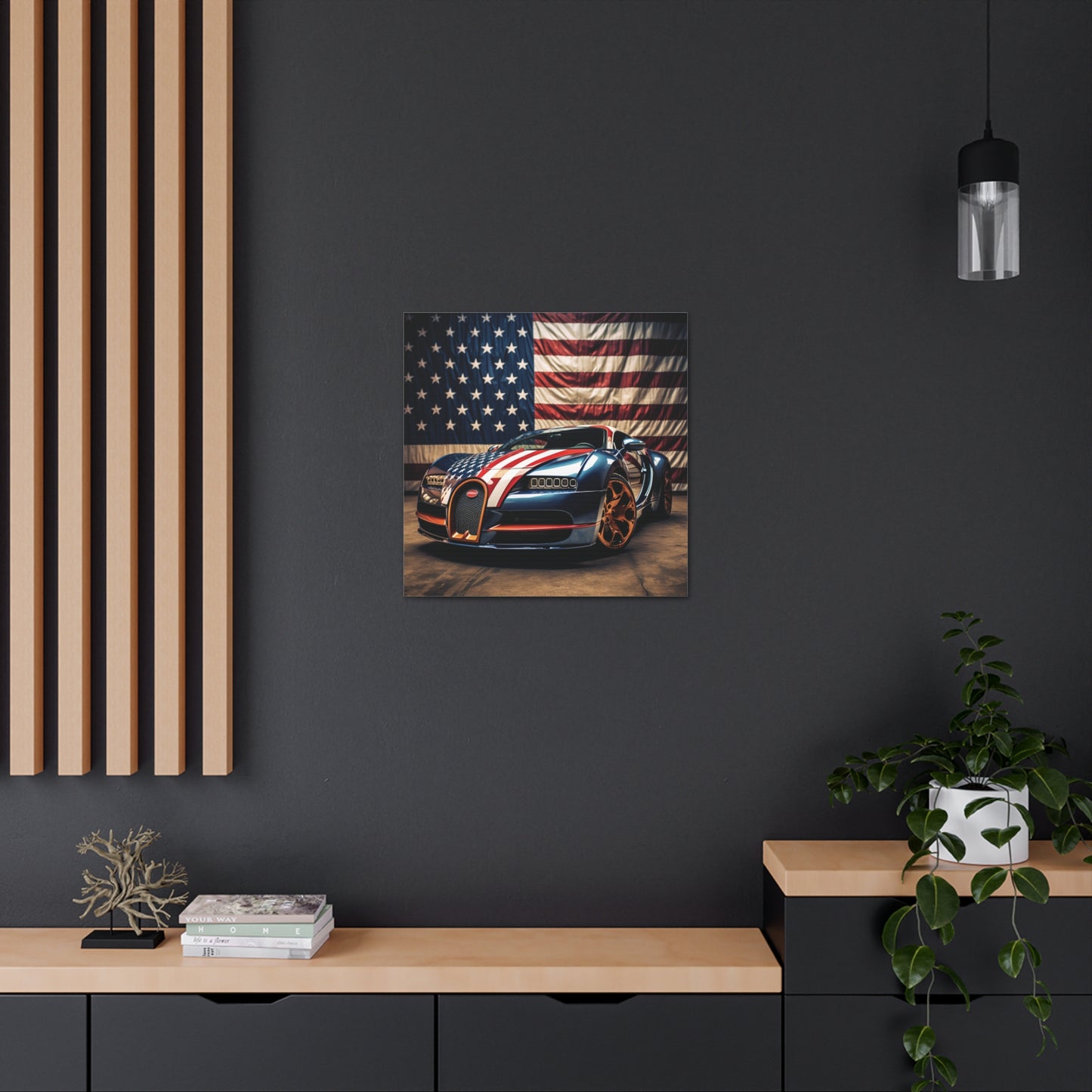 Canvas Gallery Wraps Bugatti Flag American 4