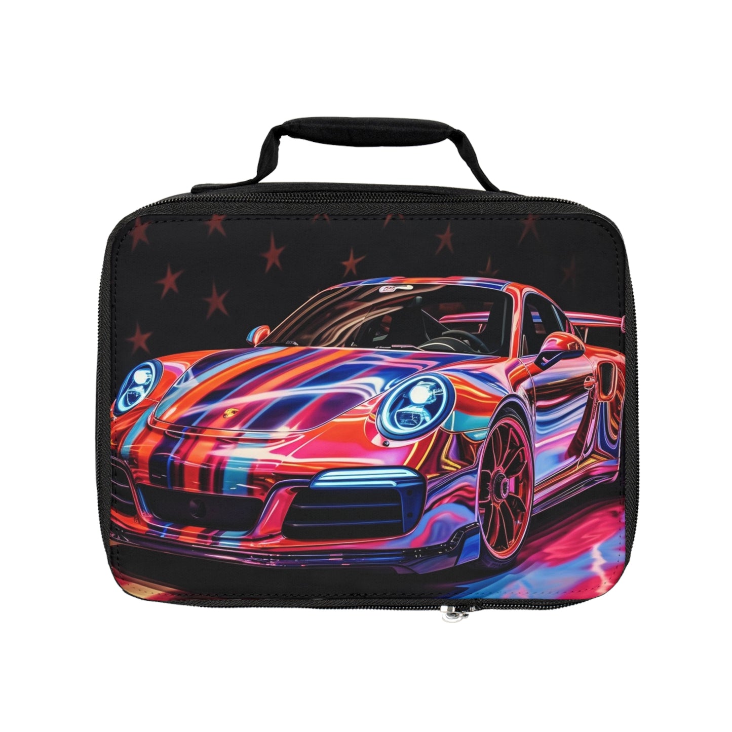 Lunch Bag American Flag Colored Porsche 3