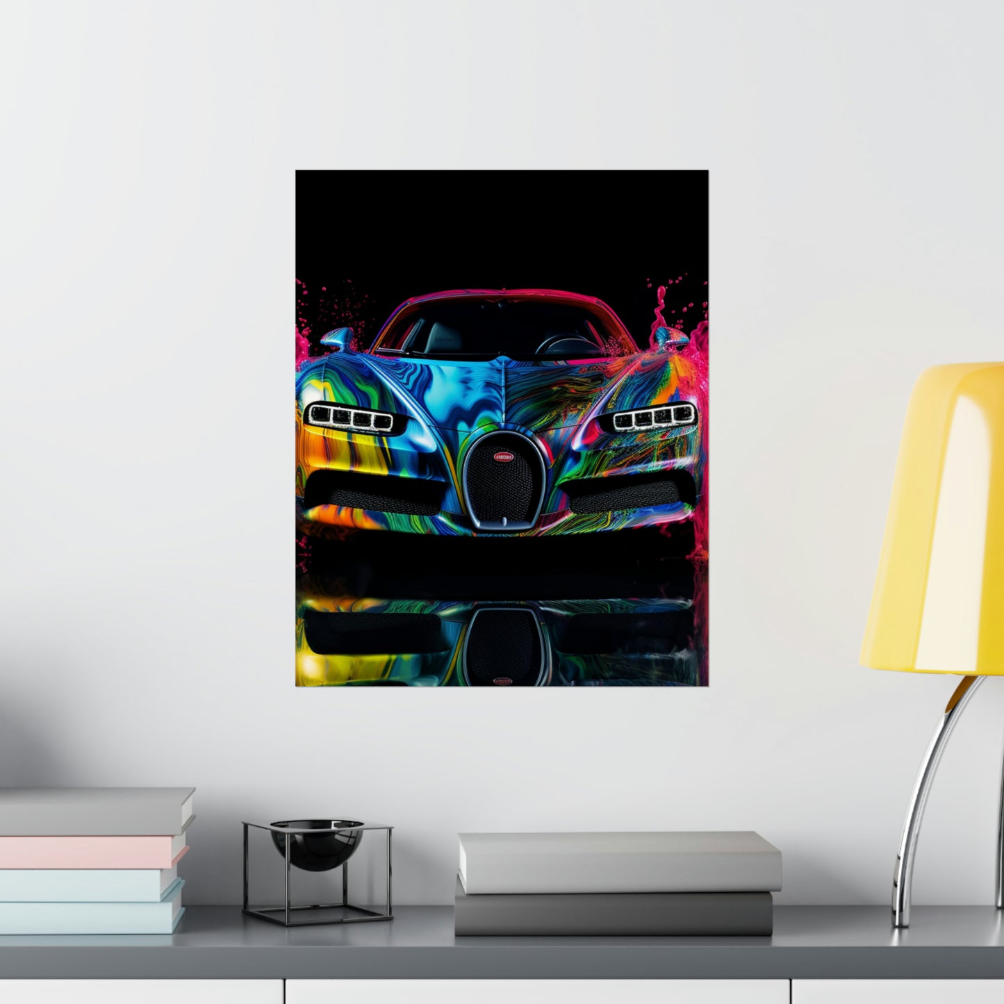 Premium Matte Vertical Posters Bugatti Water 4