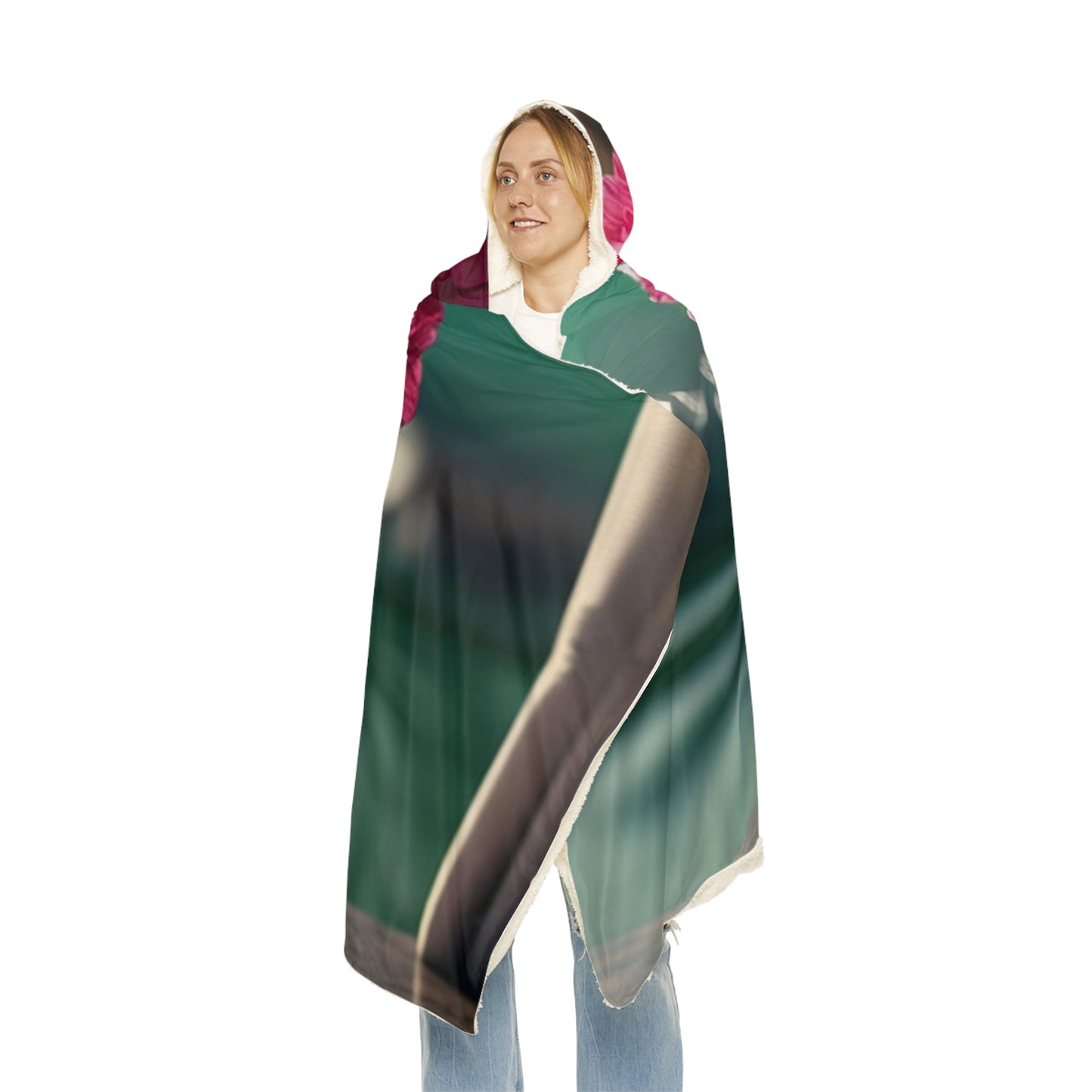 Snuggle Hooded Blanket Carnation 4