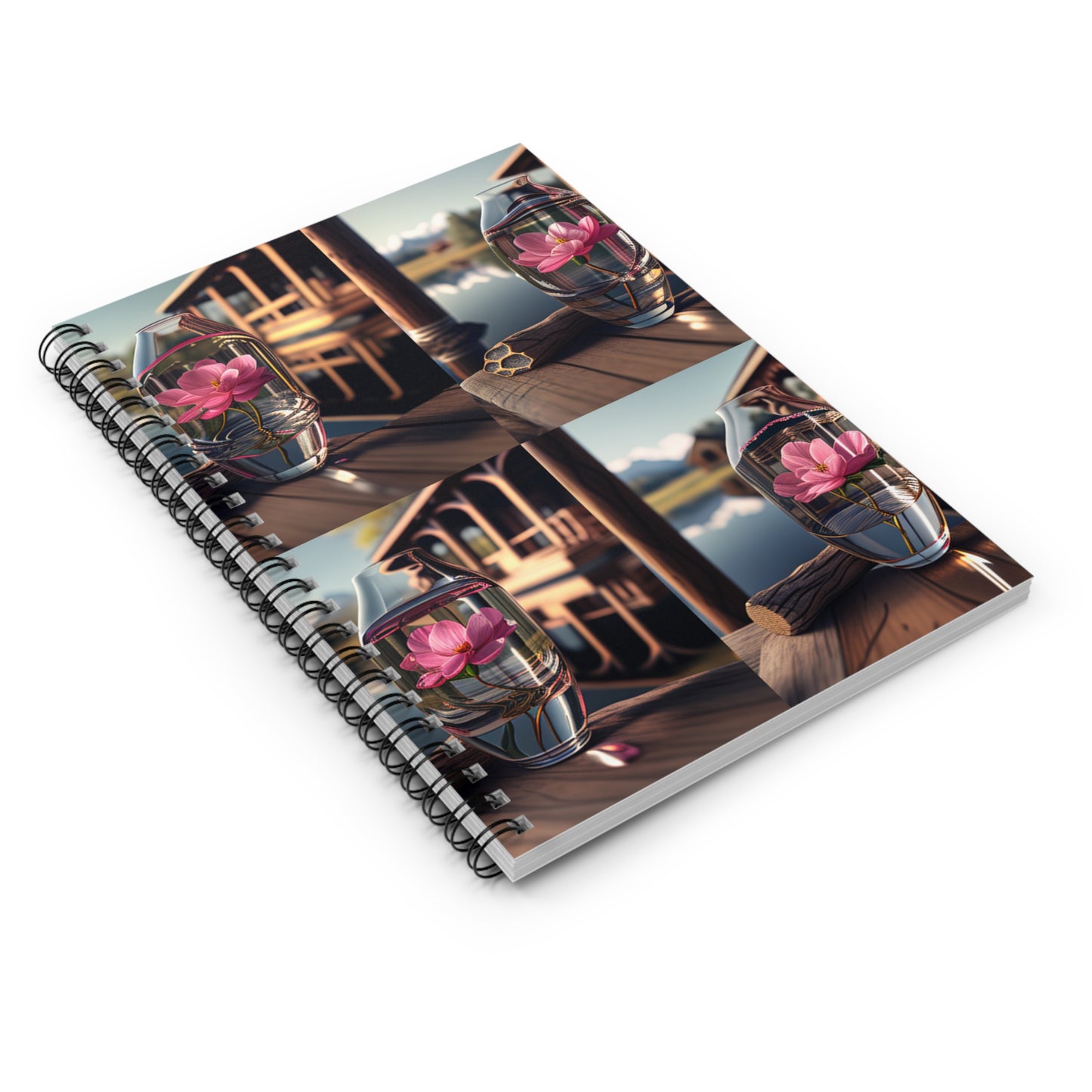 Spiral Notebook - Ruled Line Pink Magnolia 5
