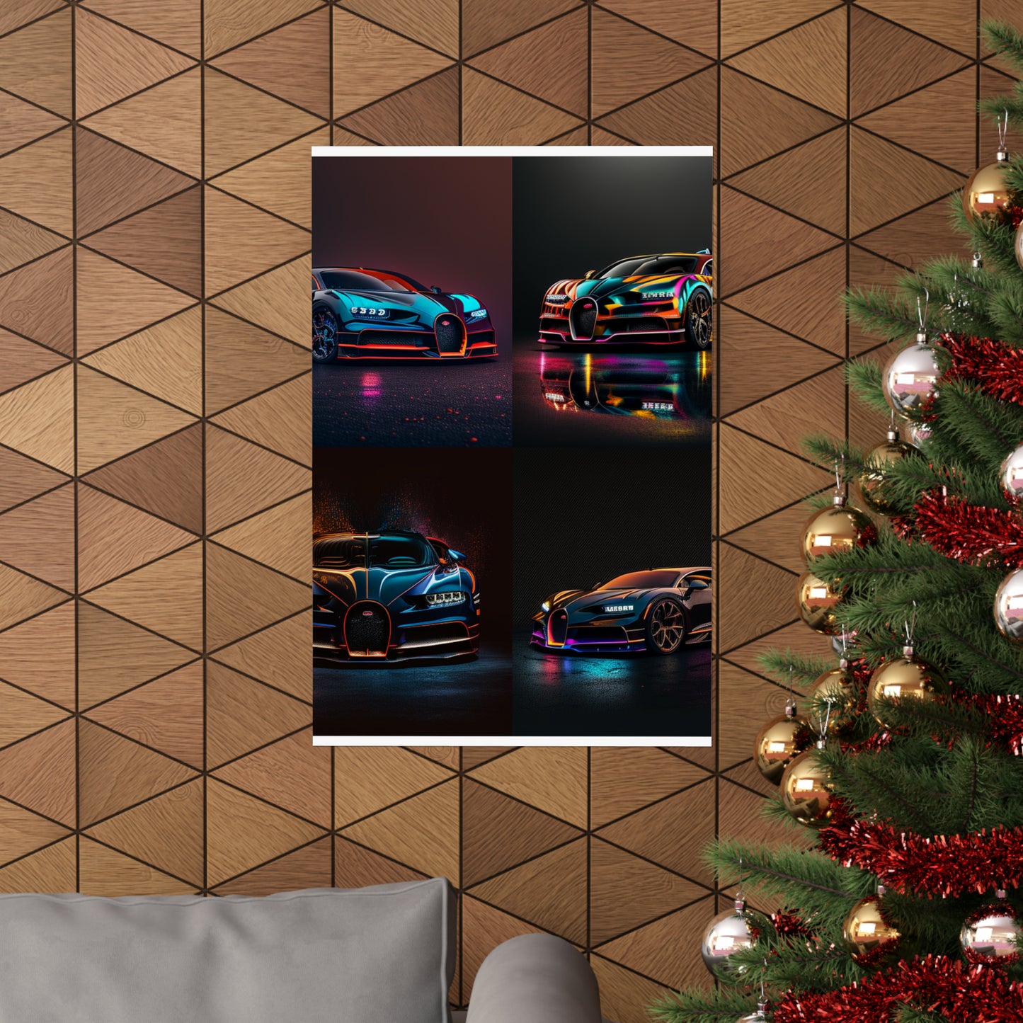 Premium Matte Vertical Posters Bugatti Chiron Super 5