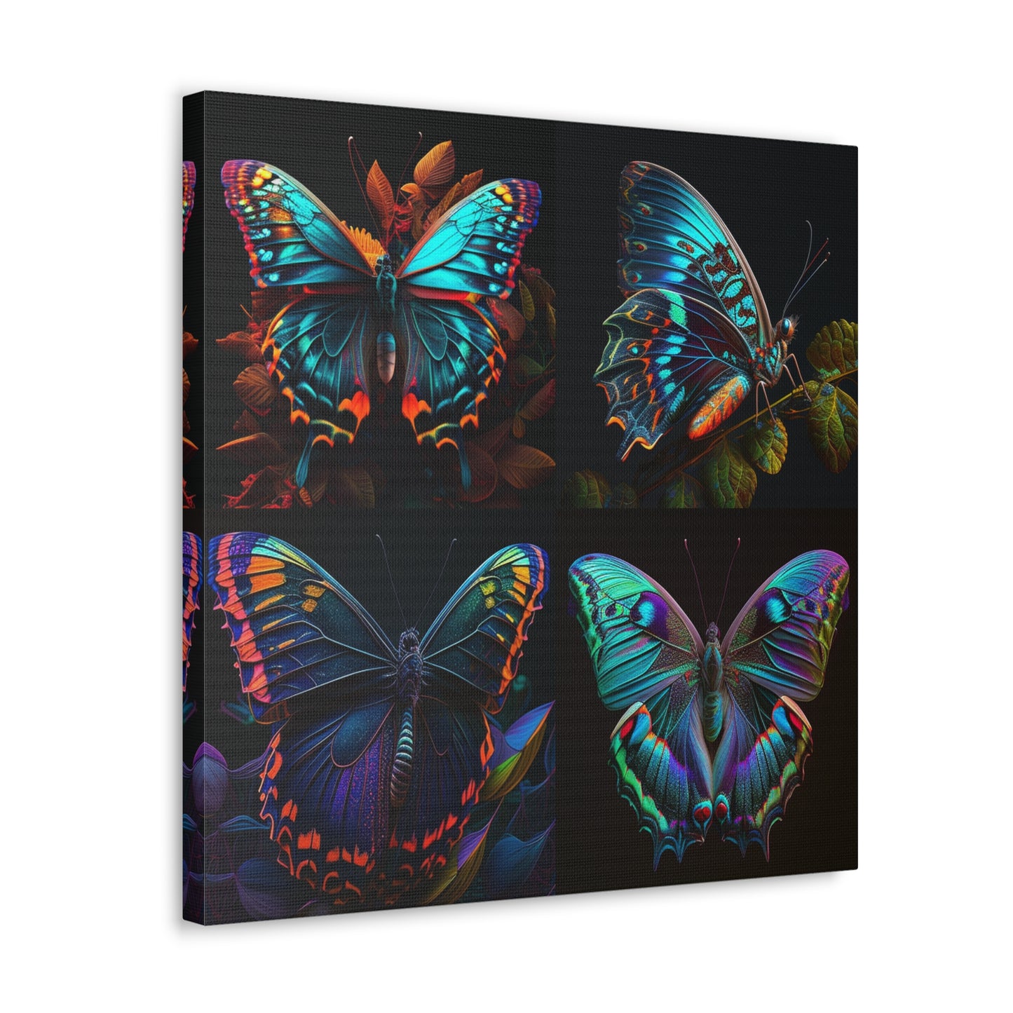 Canvas Gallery Wraps Hue Neon Butterfly 5