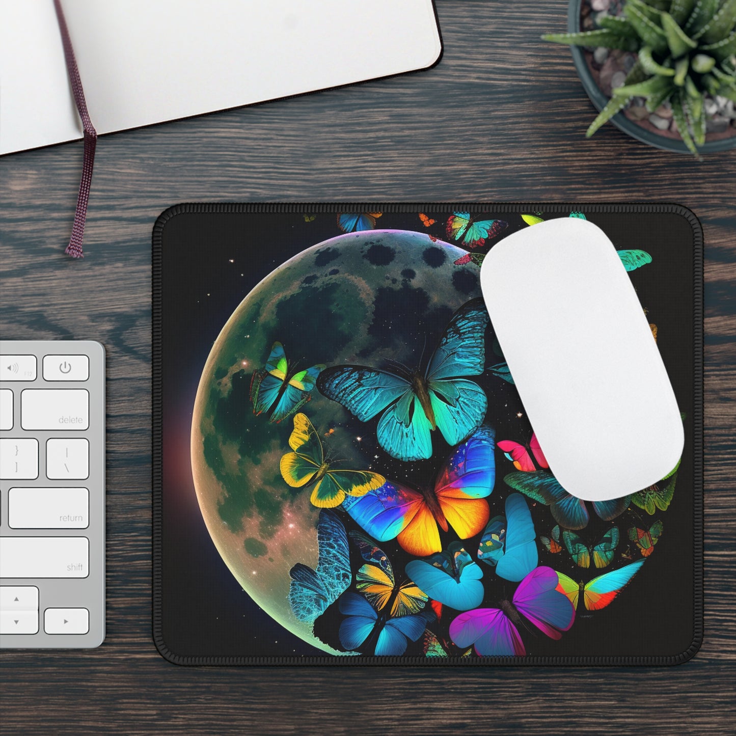 Gaming Mouse Pad  Moon Butterfly 2