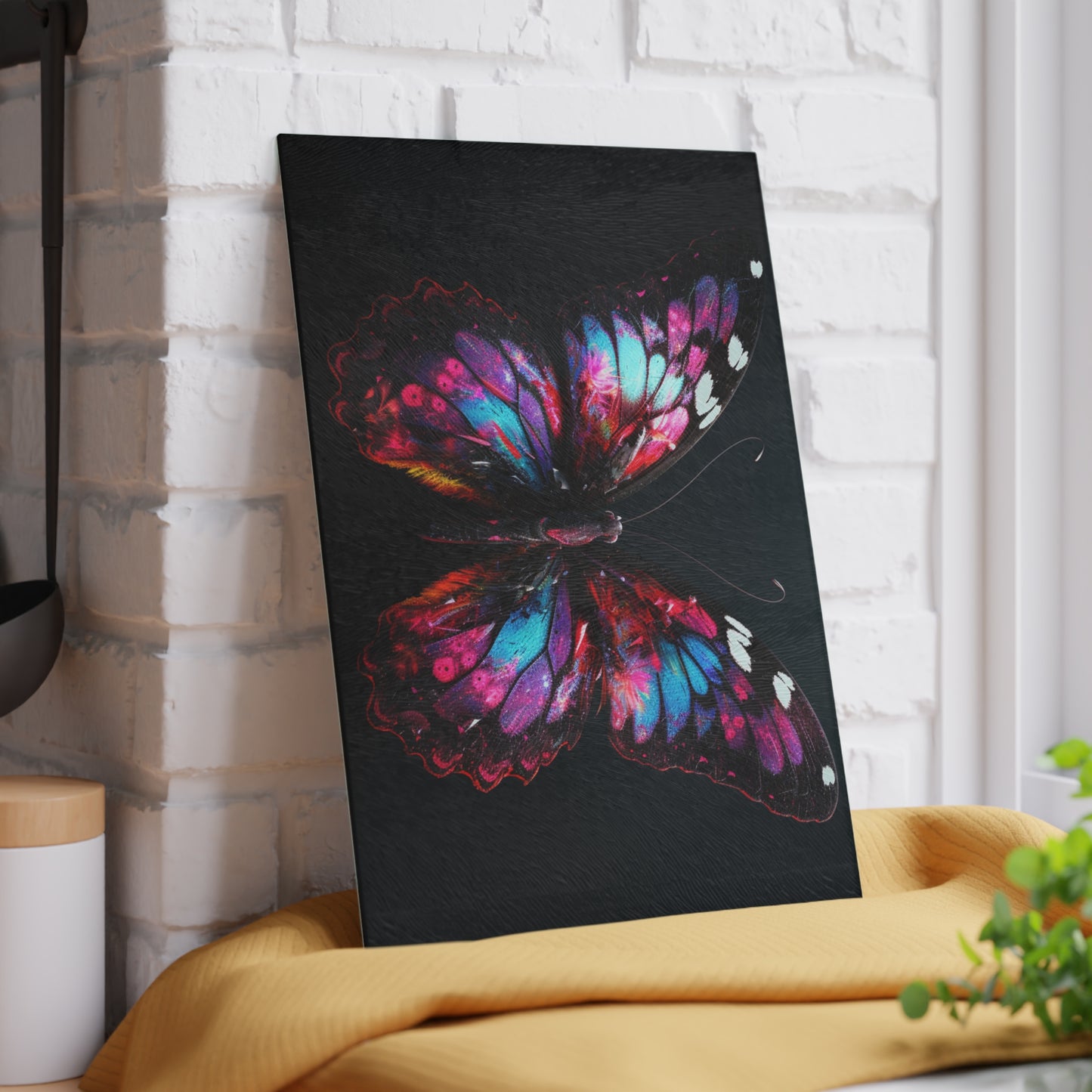 Glass Cutting Board Hyper Butterfly Real