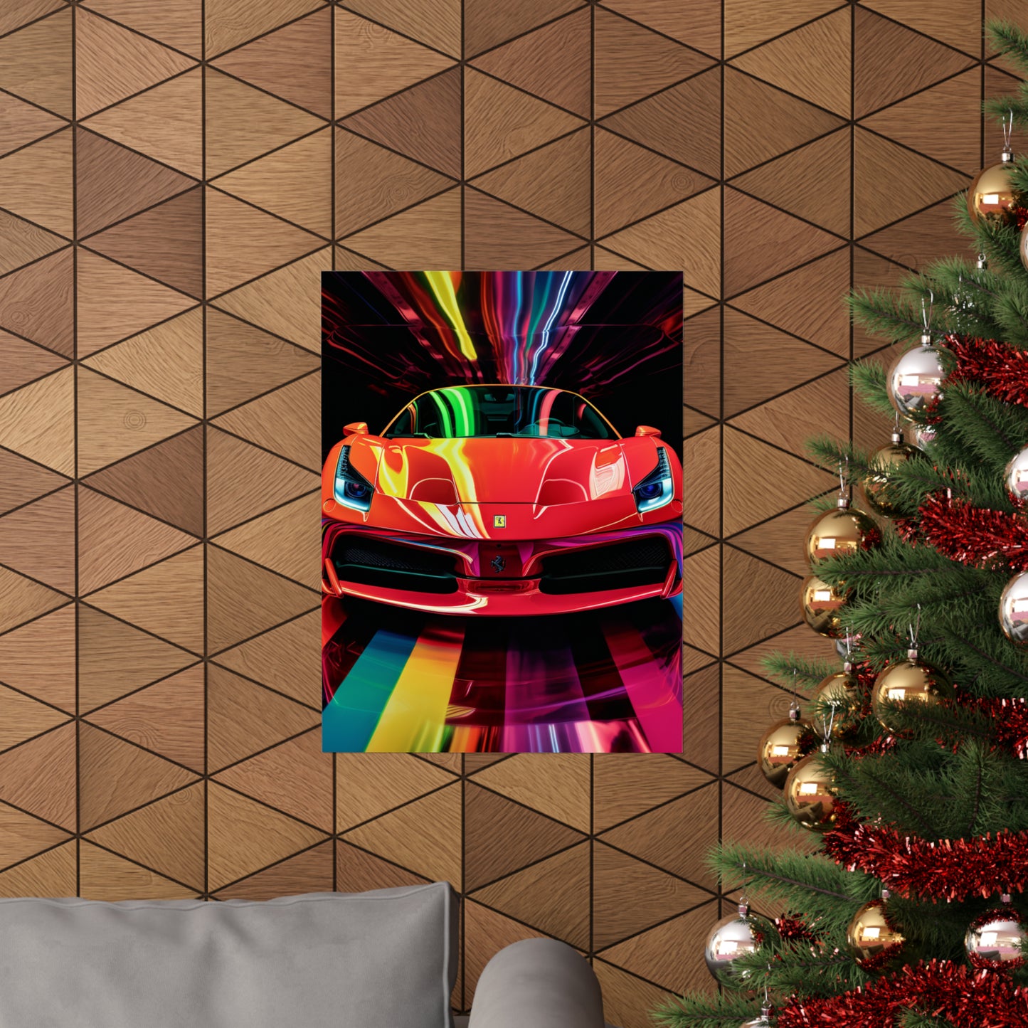 Premium Matte Vertical Posters Ferrari Flair Macro 3